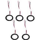 Bolsen 5PCS 20/25mm Ultrasonic Mist Maker Fogger Ceramics Discs with Wire &amp; Sealing (25MM with Wire)