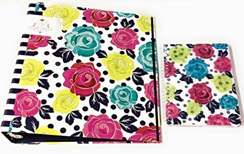 SET Pink Light Design Pink Chandelier Midnight Garden Collection 1.5 Inch Binder AND Pink Light Design Mini journal 5X7'