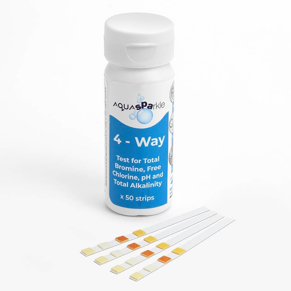 AquaSPArkle 4-Way Test Strips for Hot Tub Water Testing