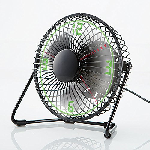 Brookstone Clock Fan with Floating LED Time Display Buy Online in UAE