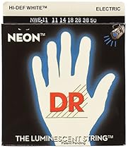 DR Strings NWE-11 DR NEON Electric Guitar Strings, Heavy, White
