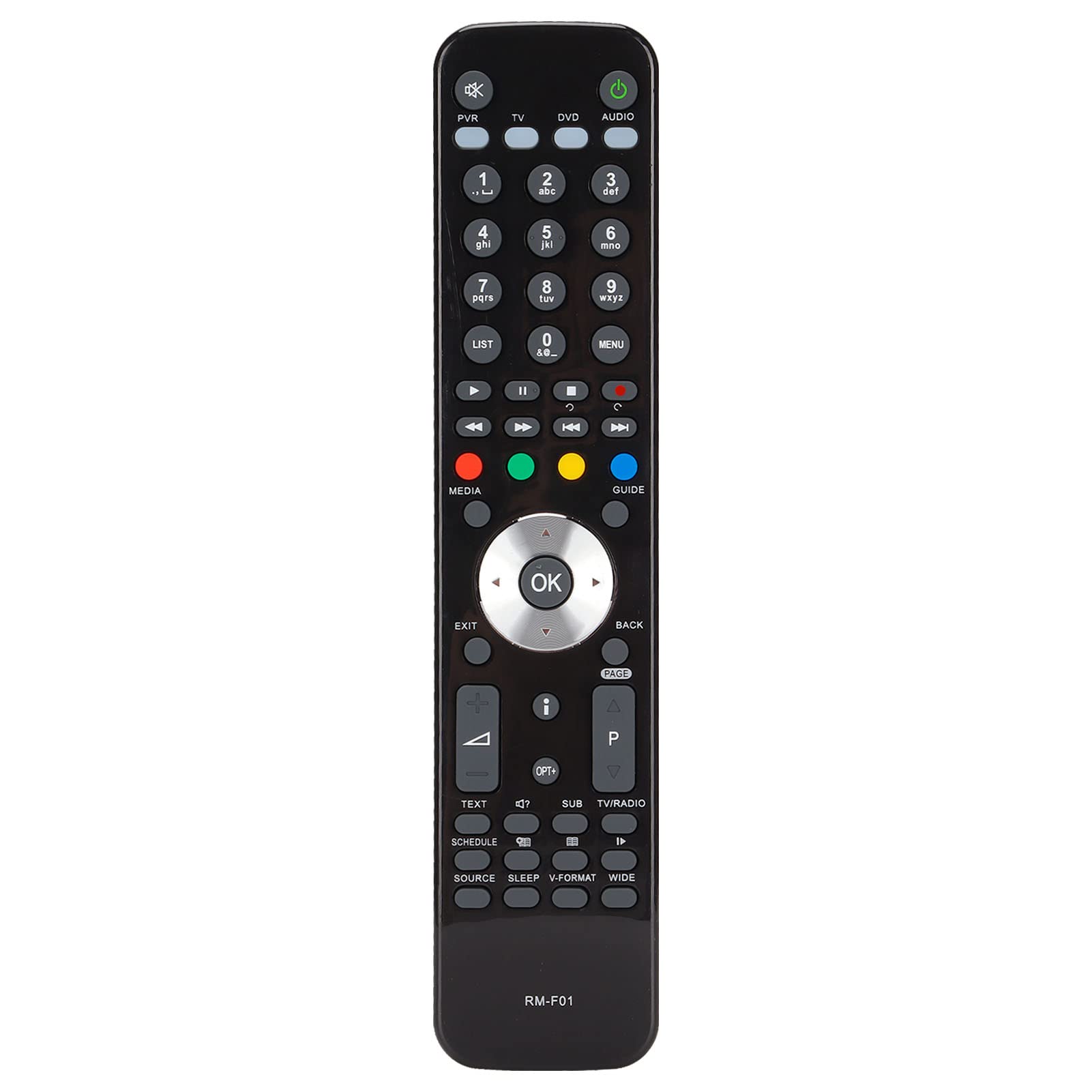 TV Remote Control, RM‑F01 Universal Remote Control Replacement, for Humax, for Foxsat-HDR HD-Fox T2 HDR-Fox T2 Remote Controller