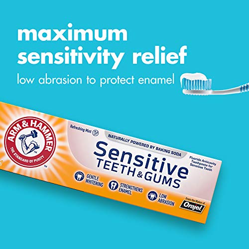 ARM & HAMMER Sensitive Teeth & Gums Toothpaste, Refreshing Mint