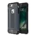 iPhone 7 Plus Shockproof Case, Mpaltor Heavy Duty Shock Resistant PC + TPU 2 in 1 Armor Defender Back Protector Case Cover for iPhone 7 Plus 5.5 inch - Navy Blue