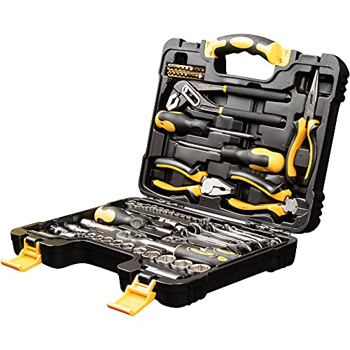 WMC TOOLS Werkzeug Set Werkzeugkoffer 65-teilig Haushalt Kfz Werkzeuge Koffer Werkzeugset Werkzeugkasten gefüllt…