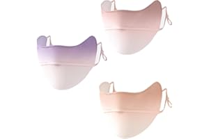 Three women's breathable face masks, women's summer protective masks, washable and reusable face