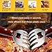 AIYUE Meat Shredding Claws Stainless Steel Pulled Pork Shredder Meat Claws for BBQ Shredding Pulling Handing Lifting & Serving Pork Turkey Chicken with Long Wood Handle (2 PCS,BPA Free)