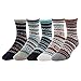 Zmart 5 Pack Womens Soft Warm Thick Knit Wool Cozy Crew Socks Vintage Fall Winter