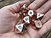 Rose Gold / Copper (Metal) D&D Dice Set for RPGs for Tabletop Roleplaying Games, DND, Pathfinder RPG