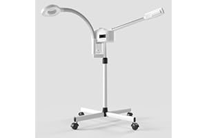 DRESS VOUS Facial Steamer with Magnifying Lamp, Professional Facial Steamer for Esthetician, 2 in 1 Facial Steamer for Face Professional, Face Steamer for Facial Deep Cleaning.