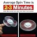 LYNEC Fidget Spinner - Hand Spinner EDC ADHD Focus,Ultra Durable Hight Speed Si3N4 Hybrid Ceramic Bearing,1-3 Mins Spins(White with Red)