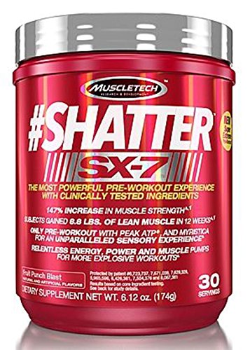 Shatter Sx-7 Fruit Punch Lean Muscle, 30 servings, 6.12oz.