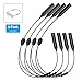 MoKo Adjustable Glasses Strap, [4 Pack] Universal Fit Sports Eyewear Retainer Sunglasses Straps, Unisex Sunglass Strap Safety Eyeglass Chain Holder with Large Round-Head for Men, Women - Black