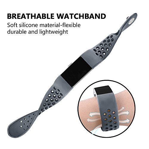 image for iGK Silicone Replacement Bands Compatible for Fitbit Charge 2, Adjusta