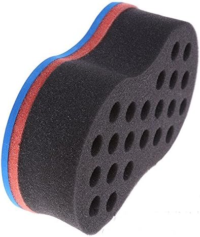 Contever® Pyramid Design 2 in 1 Double Sided Magic Twist Hair Afro Curly Coils Wave Weave Dreads Scourer Sponge Brush