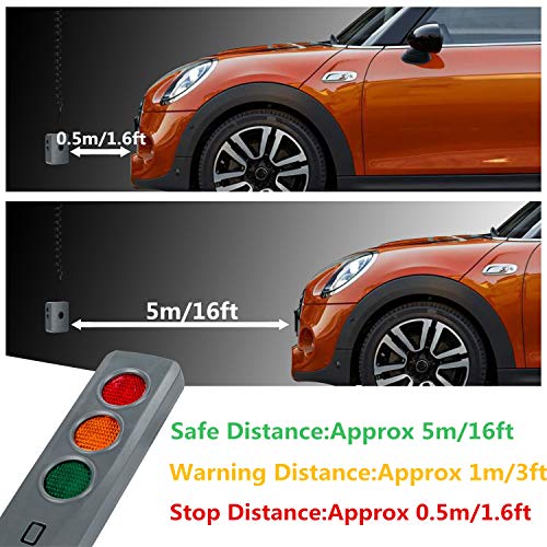 CICMOD Car Parking Sensor, Safe Light Parking System Assist Distance Stop Aid Guide Sensor for Home Garage - Thumbnail 3