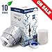 15-Stage Shower Filter - Shower Head Filter - Chlorine Filter - Hard Water Filter - Water Softener - Showerhead Filter - 2 Replaceable Filter Cartridges - Water Filter for Shower Head - Chrome