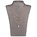 Angelus 5 PCS Long Lariat Y Chain Necklace Set Simple Bohemia Multilayer Pendant for Women