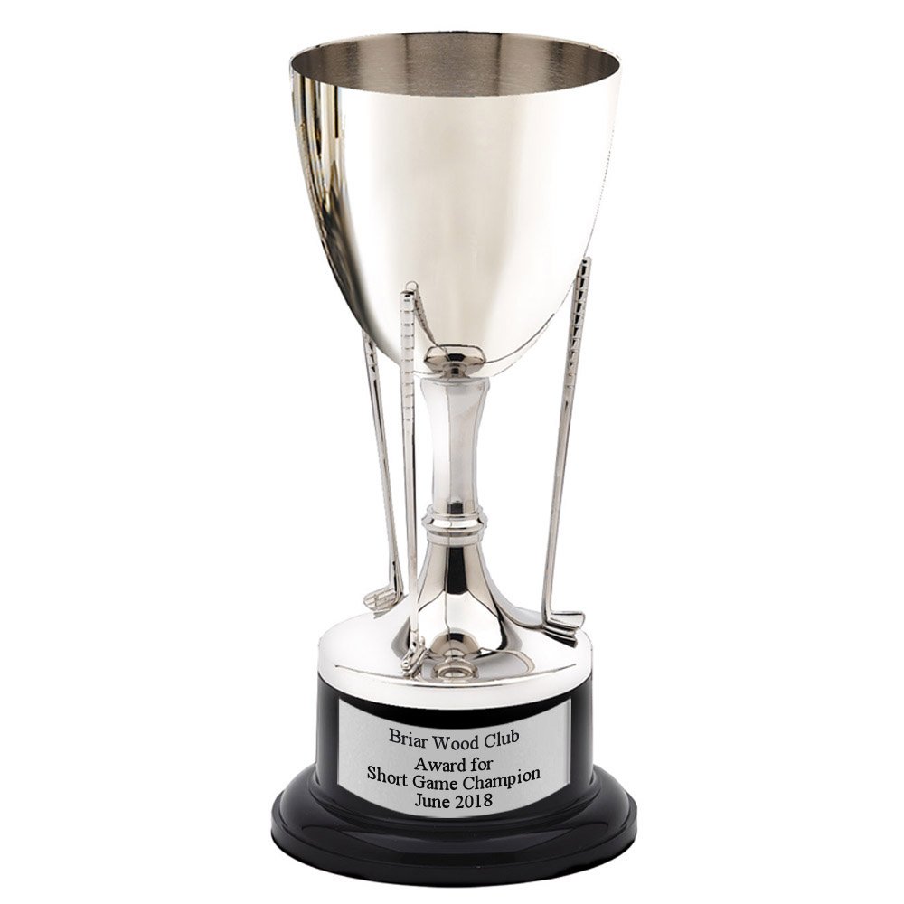 割引発見 1 Usカスタマイズ可能な10 賞とギフトr B07ftyt1db Personalization 3ゴルフクラブのラウンドブラックベース Includes With Trophy 2インチニッケルメッキシルバーcup トロフィーメダル Sneakyexperience Co Uk