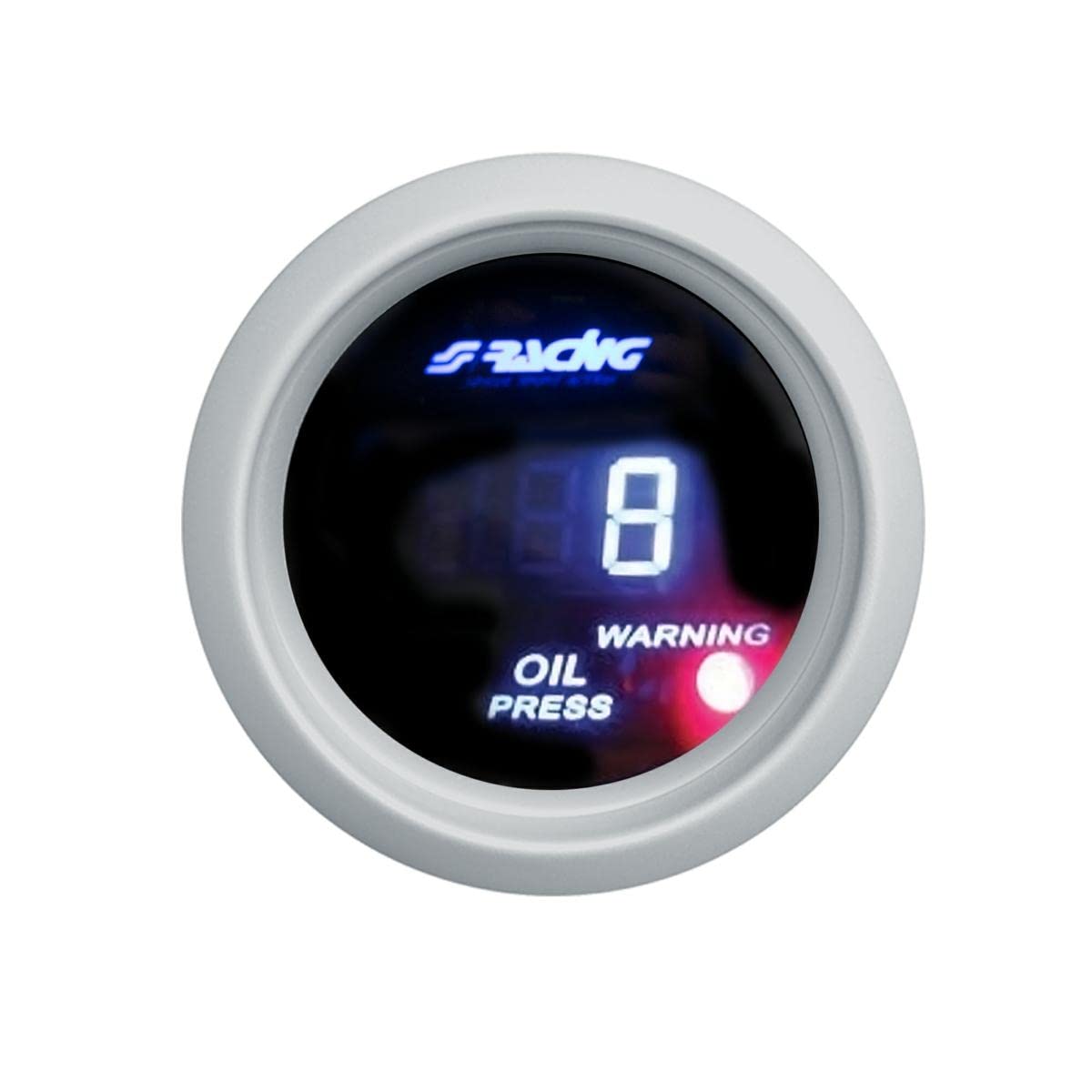 Simoni Racing OP/D Digital Oil Pressure Gauge with Sensors, Black Background
