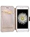 Galaxy S7 Wallet case, FLYEE Handcraft Luxury Bling Rhinestone Wallet Case Ultrathin Magnetic Kickstand Crystal Leather Book Cover for Samsung Galaxy S7 5.1 inch (Magic-Rose Gold)