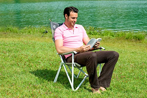 Coleman Vouwstoel Sling Chair met aluminium frame om te relaxen, campingstoel met armleuningen en hoge rugleuning… - Image 4