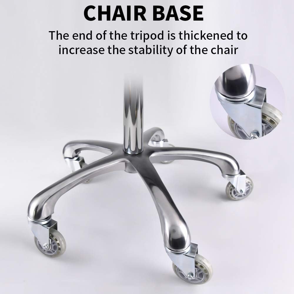 Adjustable Stool and Black Round Chair or Salon & Spa Stool.: Kitchen & Dining