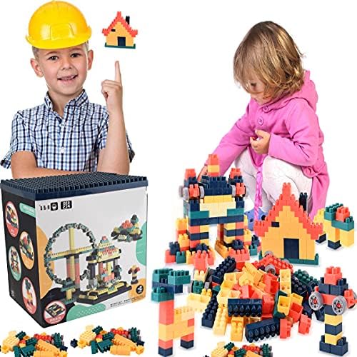 Building Bricks 520 Pieces Set, Classic Preschool Building Sets for