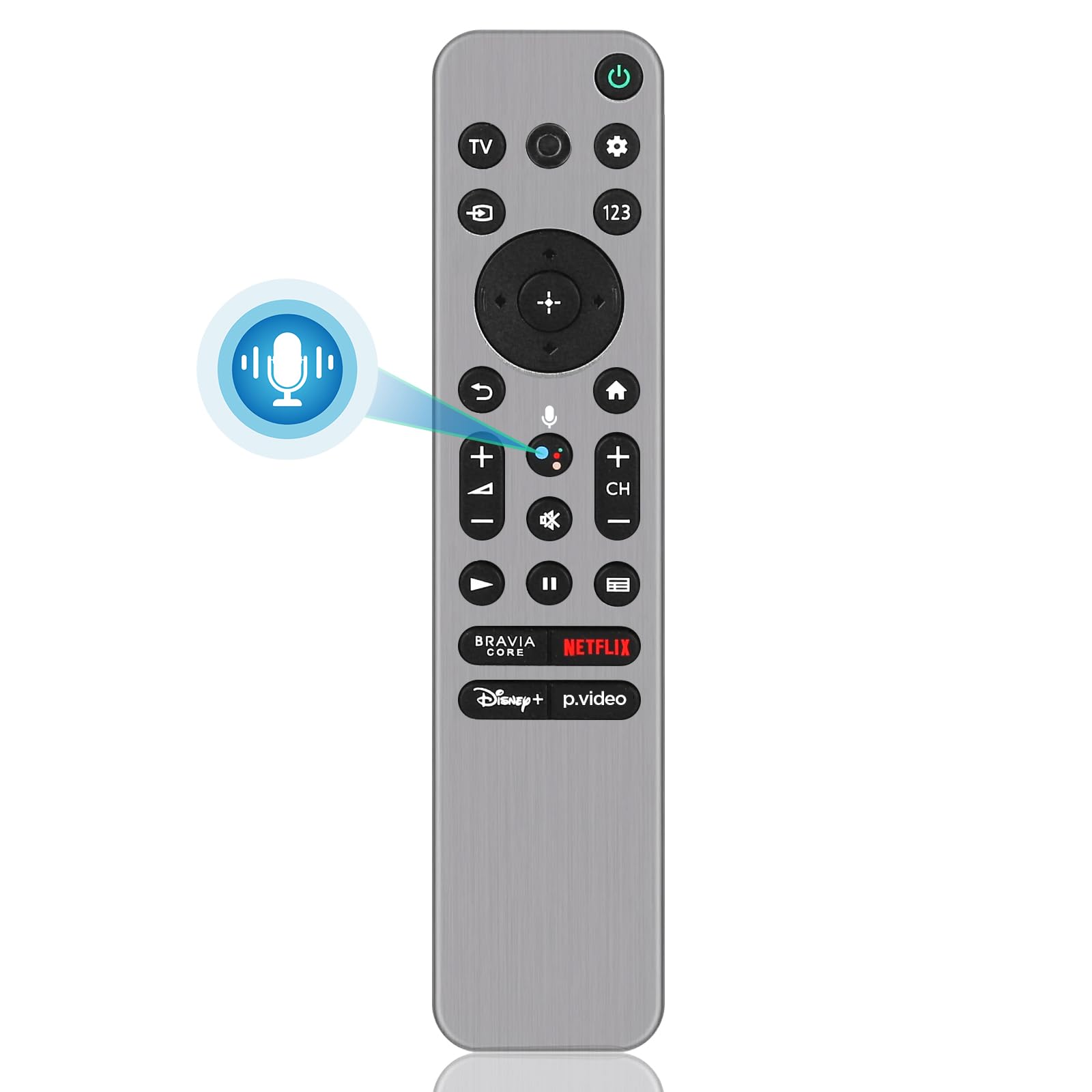 Photo 1 of RMF-TX910U Voice Remote Control Replacement for All Sony TV Remote, for Sony Bravia 4K OLED UHD LED Google/Android Smart TVs (with Backlit, Voice Control & Remote Finder Function)