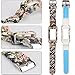 wonlex Band for Samsung Gear Fit2 / Fit2 Pro, Silicone Replacement Watch Bands Strap Compatible with Galaxy Gear Fit2 SM-R360 & Fit 2 Pro for Women & Men (Romantic Roses)