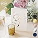 Bliss Collections Table Numbers, Rose Gold Foil, Double-Sided Cards Plus Head Table Card for Your Wedding, Reception, Anniversary, Birthday Party or Celebration, 4