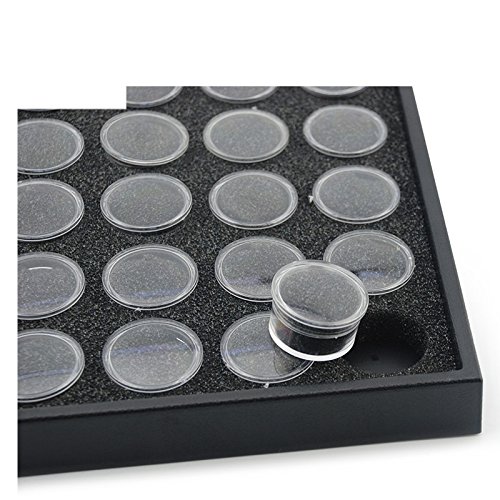 Generic 50 Pots Deluxe False Nail Art Storage Display Tip Case Nail Art Box Tool
