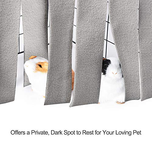 Guinea Pig Hideout Hideaway, Corner Fleece Small Animal Hideout Hide Out for Guinea Pig Chinchilla Rabbit Bunny Rat Hedgehog Squirrel Ferret and Other Small Pet House Hut Nest Toy Cage Accessories