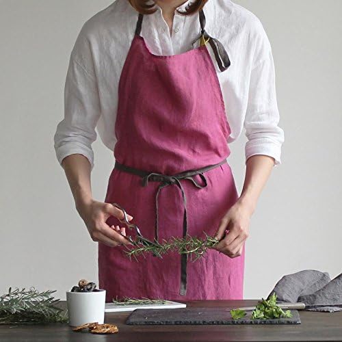 Lino e Linaリーノ・エ・リーナフルエプロン マノン マゼンタ