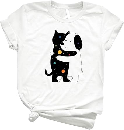 Amazon.com: Universal Language - Fashion Graphic T Shirts for Women - Funny Graphic T Shirts Tee 