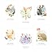 60 Postcards - Watercolor Birthday Animal - 6 Different Images