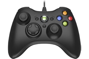 DYONDER Wired PC Controller,Game Controller Joystick with Dual-Vibration Turbo and Hall Trigger Buttons for Windows PC/ PS3/ Android TV Box/Tesla(Black)