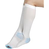 RUIFUU Ted Hose Compression Stockings,Anti Embolism Knee-High Compression Socks with Inspection Hole,15-20mmHg Medical Compression Hose Socks for Women and Men
