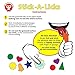 Hygloss Stick-A-Licks for Arts & Crafts-Classroom Activities-Fun for Kids-1 Inch-300 Pcs, Circles, Squares & Triangles