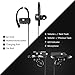 Bluetooth Headphones with Mic,Hd Stereo Headsets,Wireless Sport Earbuds,Ergonomic Earphones,Porter stable,Sweatproof,Workout for Smartphones & Tablets (Black)
