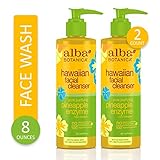 Alba Botanica Hawaiian, Pineapple Enzyme Facial Cleanser, 8 Ounce (Pack of 2)