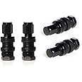 Circuit Performance VS33 Shorty Black Bolt-in Valve Stems (Set of 4)