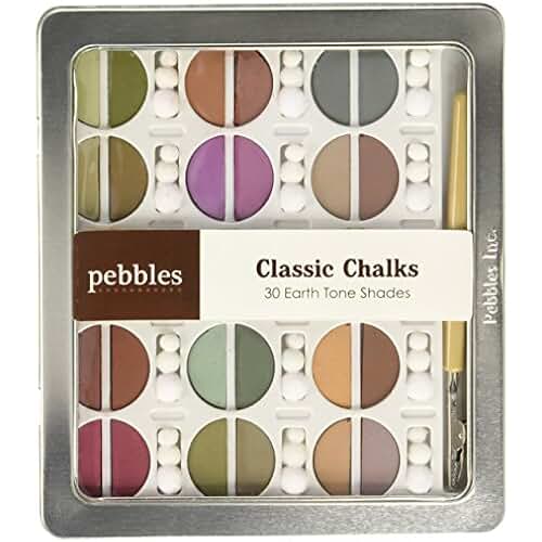chalk pastels earth tones