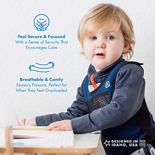 Weighted Compression Vest for Children (Ages 2 to 4) by Harkla Helps with Autism, ADHD, Mood