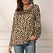 DealinM Plus Size Tops Womens Fashoin Casual Leopard Printed Long Sleeve Round Neck T-Shirt Spring Blouse Tops Yellowthumb 4