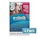 E-Cloth Microfiber Cloth, World's Leading Premium Microfiber Cleaning Cloth, Twice as Durable as Competition, 1 Year Guarantee, Ideal for Kitchen, Countertops, Sinks, and Bathrooms, Blue, 4 Pack