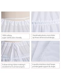 Te hace perfecto aro falda enagua falda para las damaes vestido de baile Slip Crinoline Underskirt 5 volantes 4 aro