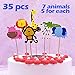 Jungle Safari Animal Balloons 69 Pack Safari Zoo Animals Party Supplies Jungle Birthday Party Favors Baby Shower Decorations Animal Cake Topper
