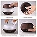 Arova 400ml Aromatherapy Essential Oil Diffuser , Cool Mist Air Humidifier , 4 Timer Setting , 7 Color Changing LED Lights, Auto Shut-off for Yoga Spa Office Home Dark Brown Wood Grain