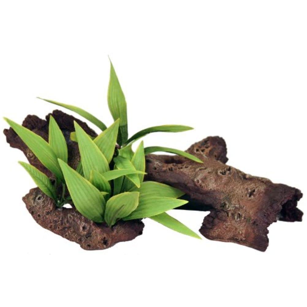Rosewood Mopani Wood with Plants Aquarium Decor, Medium